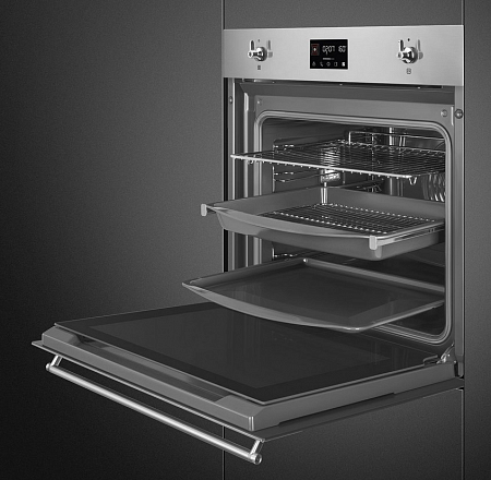 SMEG SO6302TX Многофункциональный духовой шкаф, 60 см, 10 функций, нержавеющая сталь